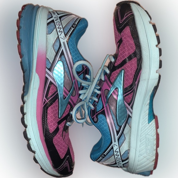 Brooks Ravenna 7 Magenta Blue Colorful Road Running Trainer Sneakers Women’s 6 - Picture 3 of 13